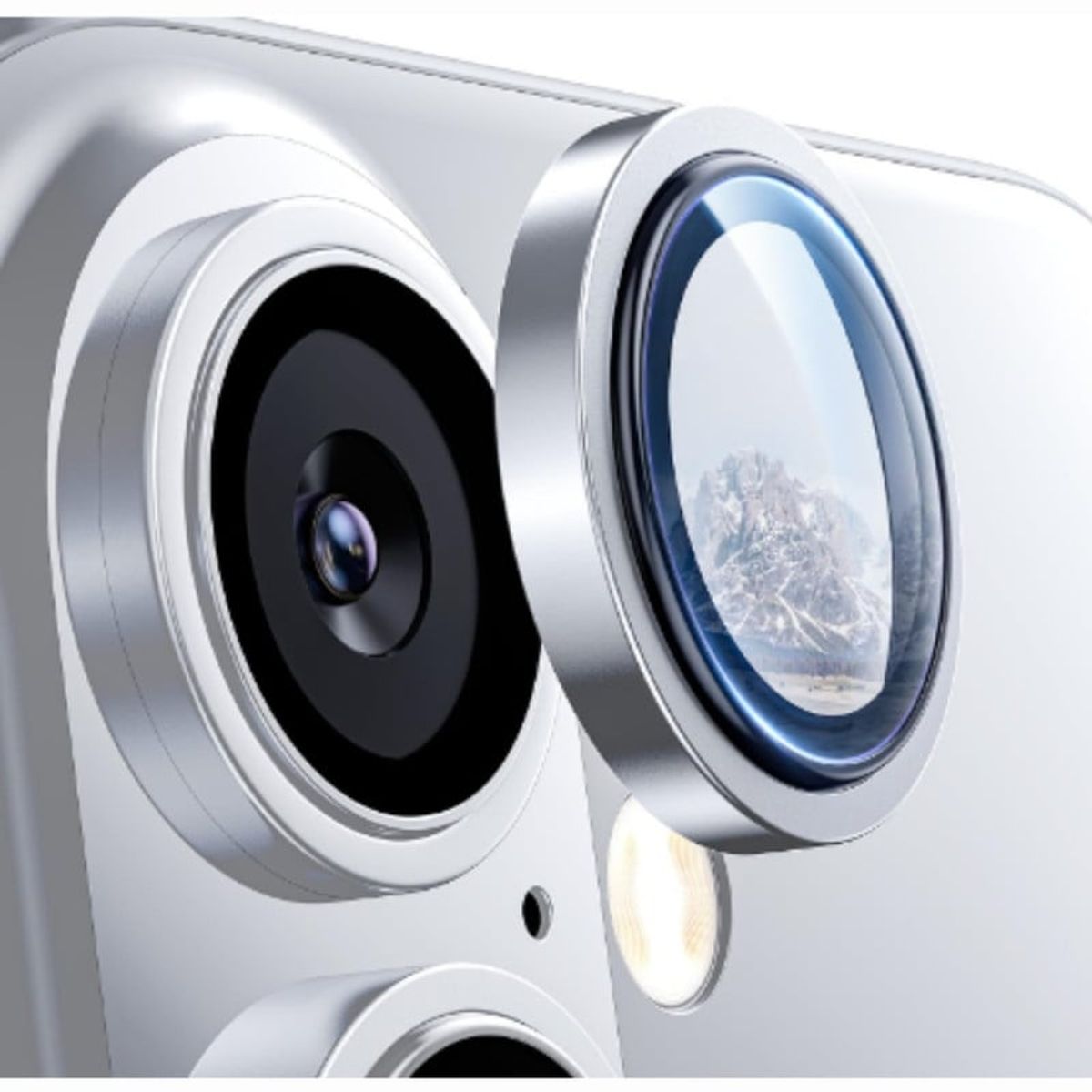 CASE - Mica de Camara Individual Para Iphone 16 - Plateado