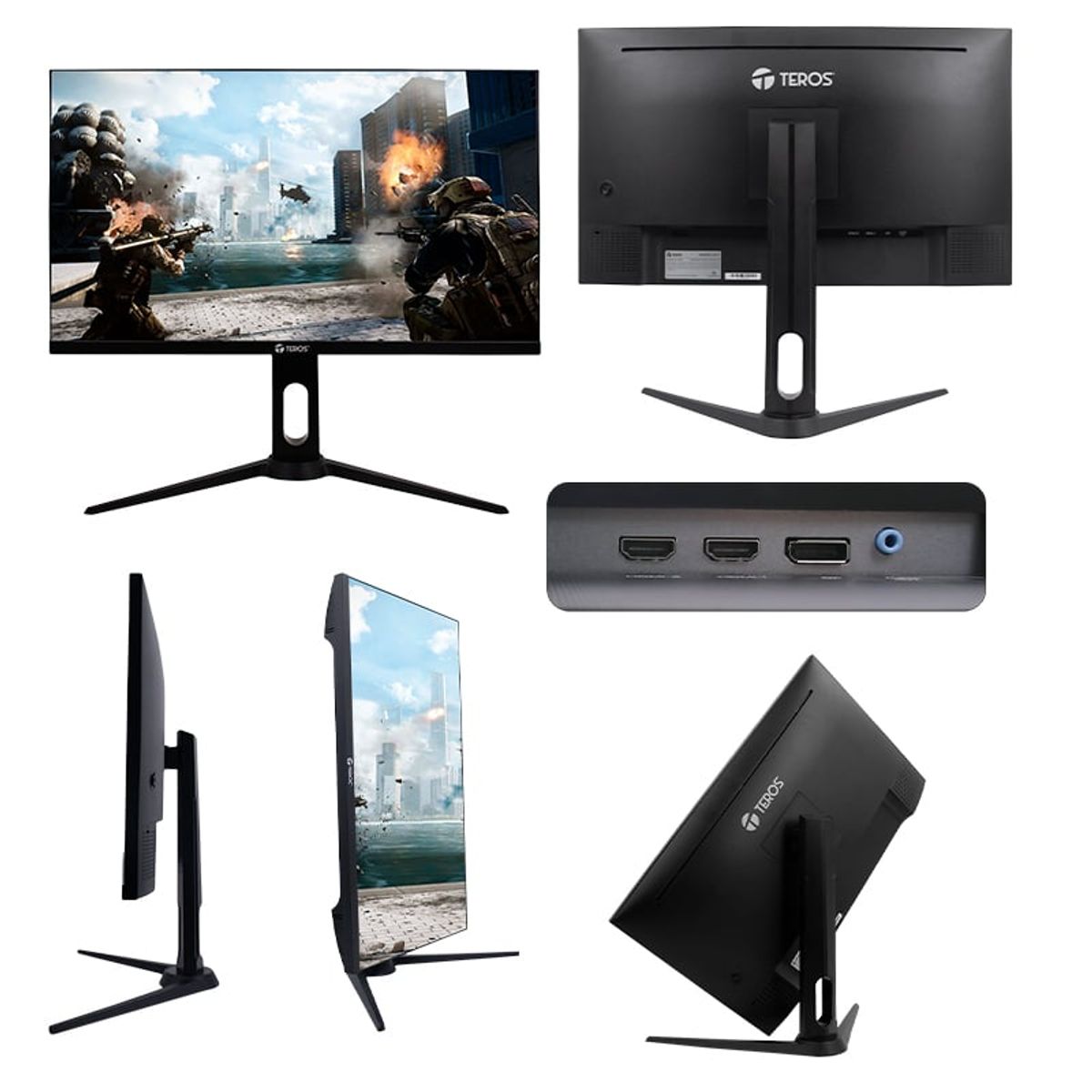 TEROS - MONITOR PLANO GAMING TEROS TE-2752G, 27" FHD VA, 165 HZ, 1 MS PIVOT