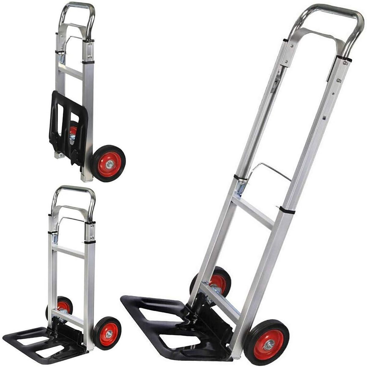 GENERICO - Coche de Carga Portátil Domestico de Aluminio Multiuso Capacidad 90K