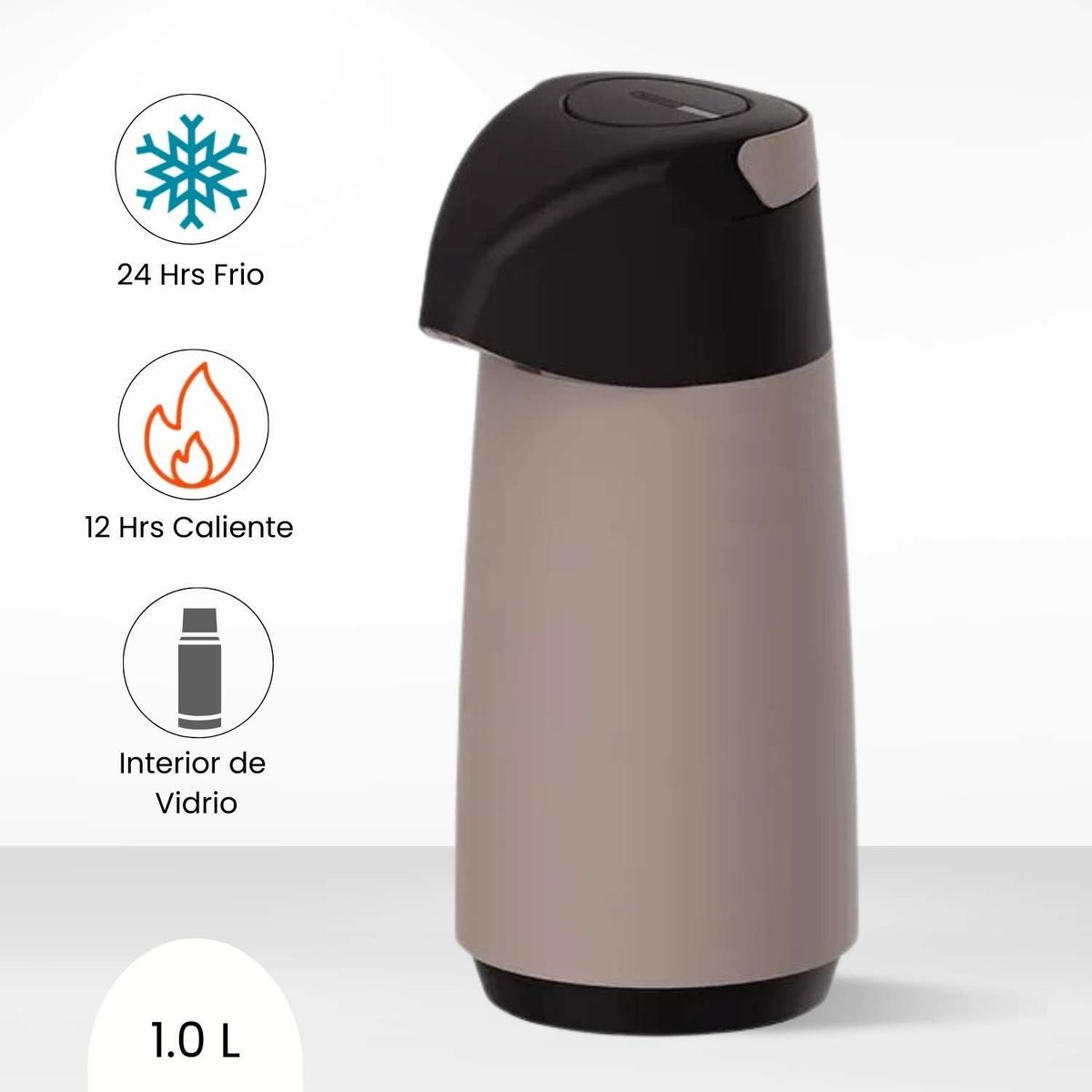 TRAMONTINA - Termo Sifon Exata Tramontina Beige 1.0 L