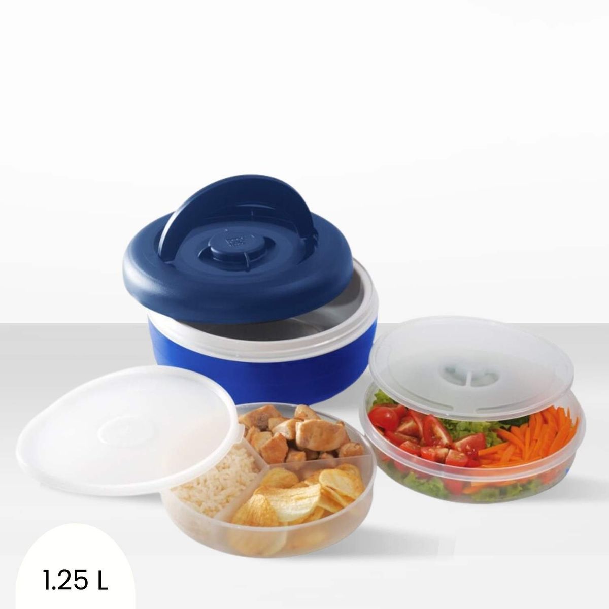 POLIMES - Termo de Comida Porta Lunch Azul 1.25 L