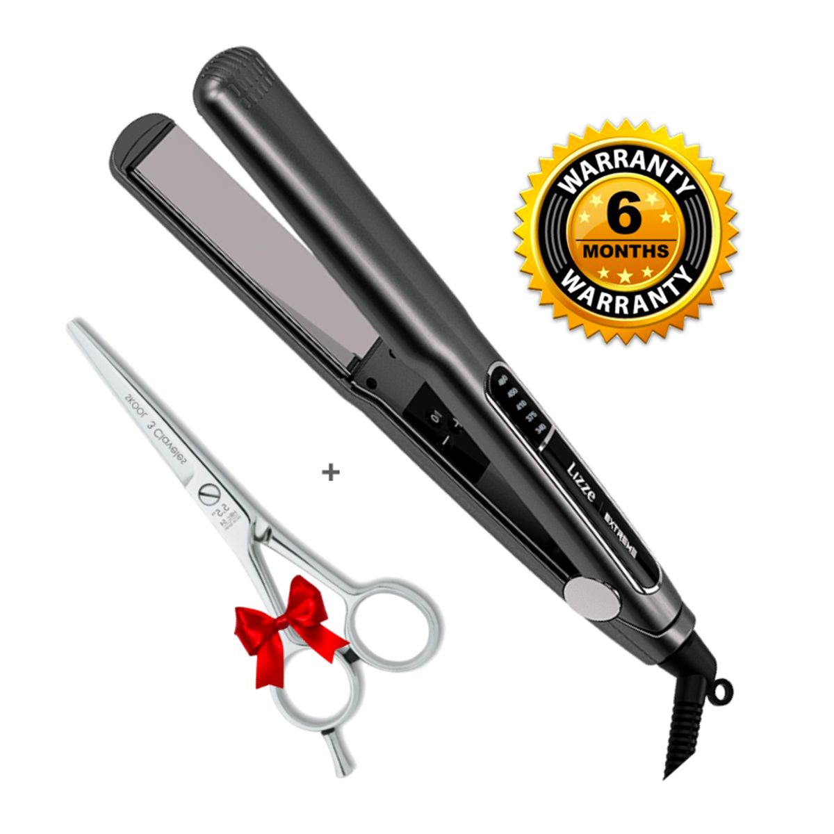 LIZZE - PLANCHA LIZZE EXTREME 480F + TIJERA DE CORTE ESPAÑOLA FILARMONICA