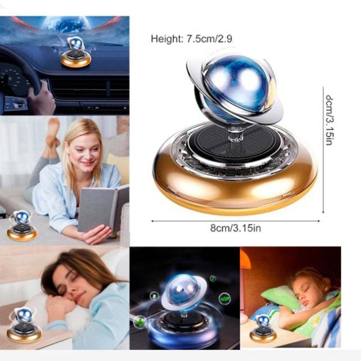 GENERICO - Anillo ambientador Aire sólido difunFragancia decorativo