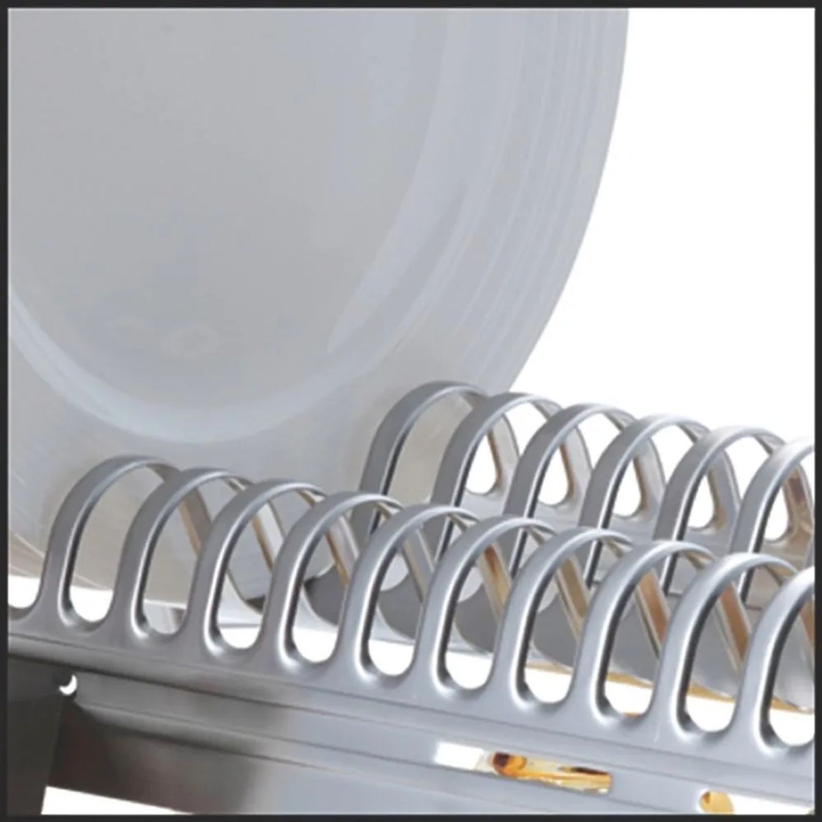 TRAMONTINA - Escurridor Ciclo de Acero Inoxidable con Porta Cubiertos Tramontina