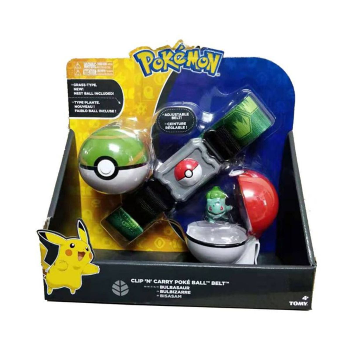 POKEMON - Pokemon Takara Tomy Cinturon con Pokebola Bulbasaur