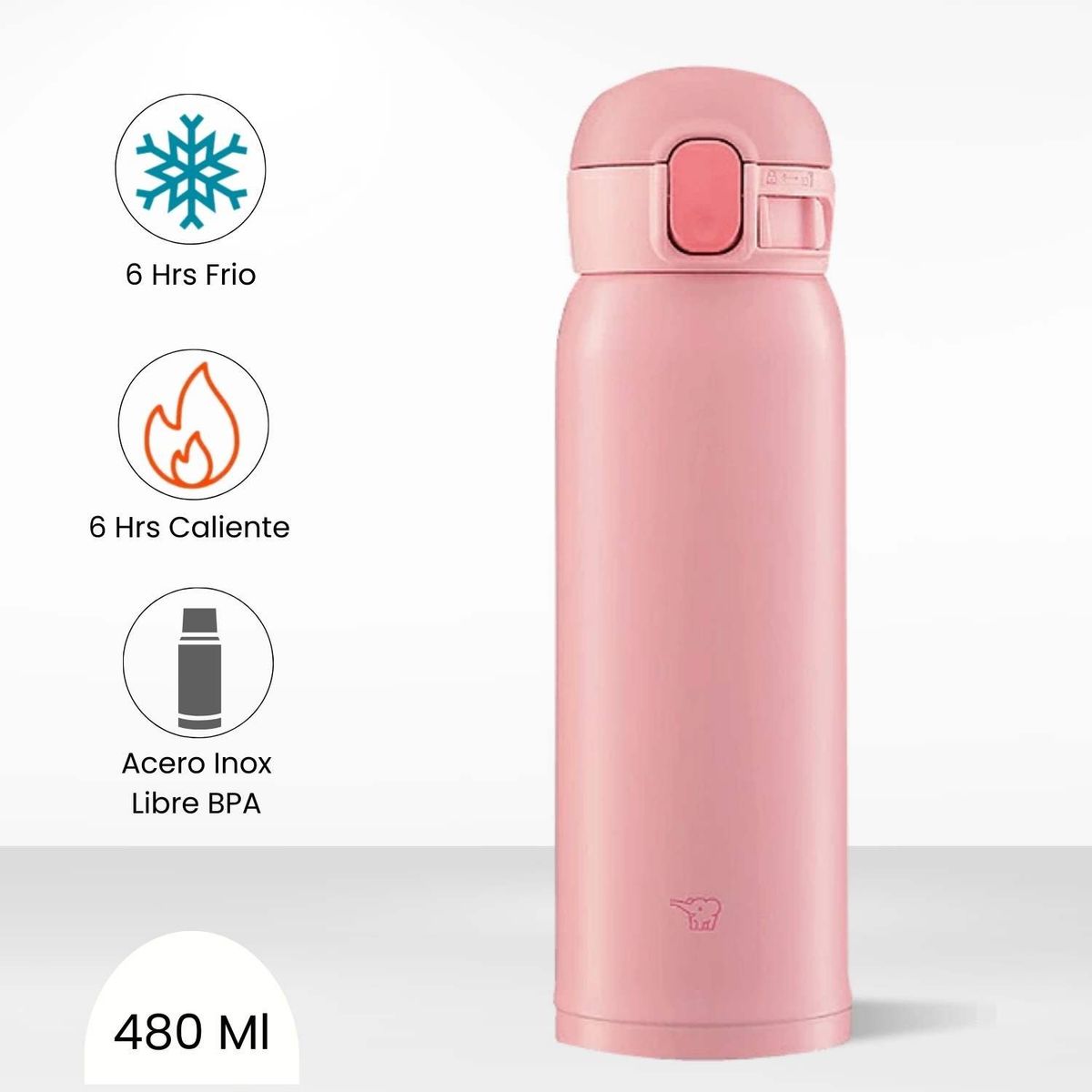 ZOJIRUSHI - Termo de Bebida Baby Mug Zojirushi Rosado 480 Ml