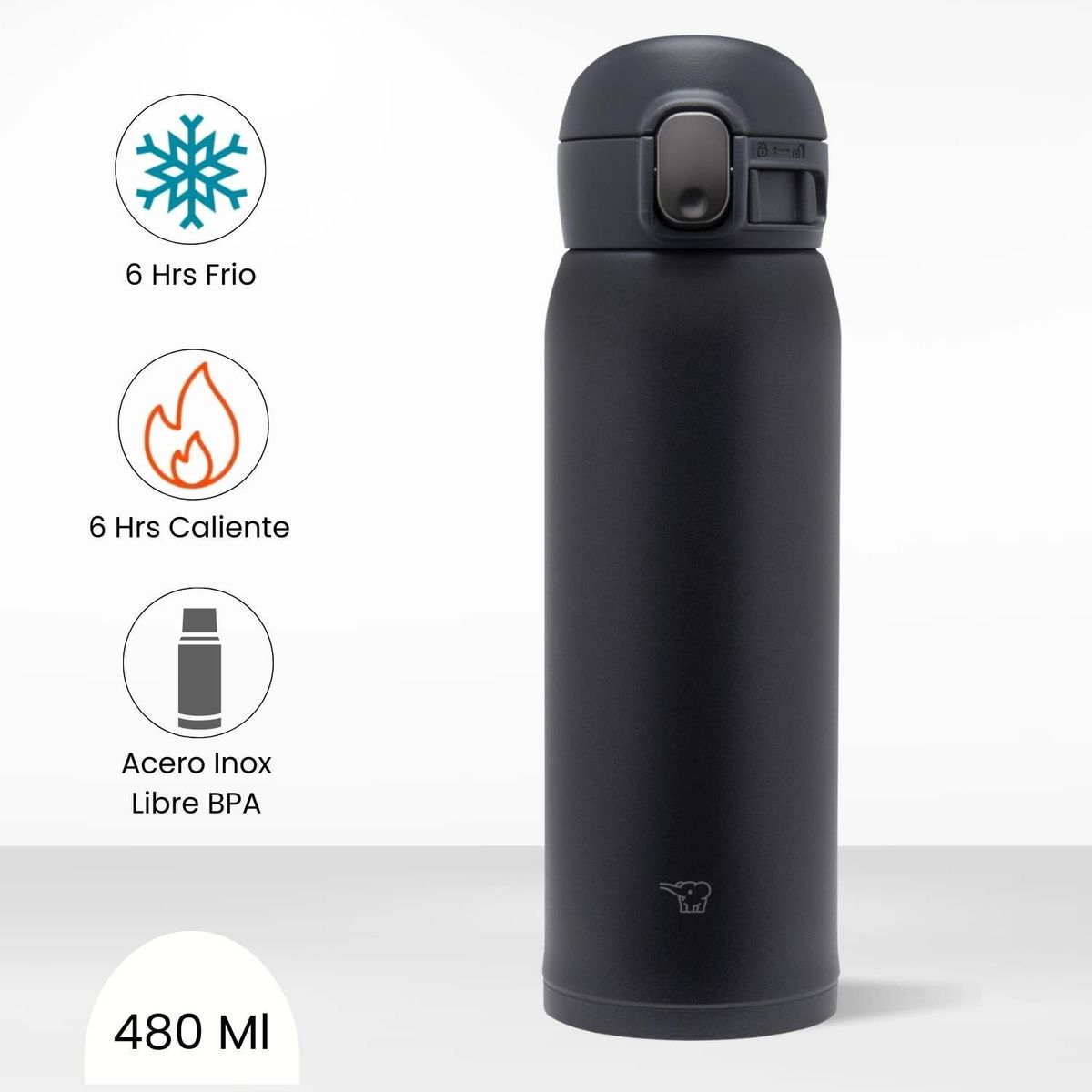 ZOJIRUSHI - Termo de Bebida Baby Mug Zojirushi Negro 480 Ml