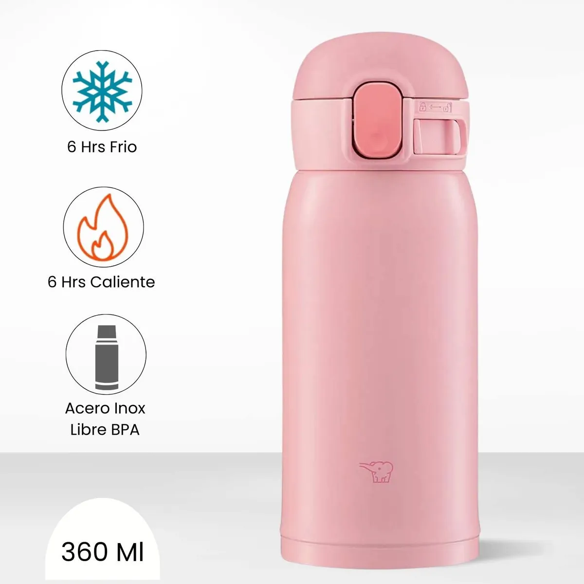 ZOJIRUSHI - Termo de Bebida Baby Mug Zojirushi Rosado 360 Ml