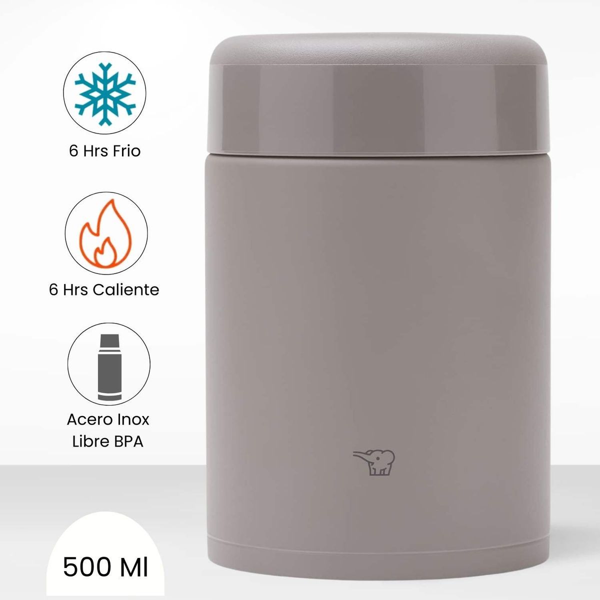 ZOJIRUSHI - Termo de Comida Un Division Zojirushi Gris 500 Ml