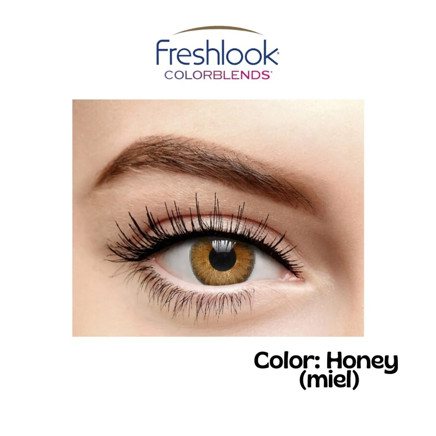Lentes de Contacto Freshlook Colorblends Color Honey Miel GENERICO