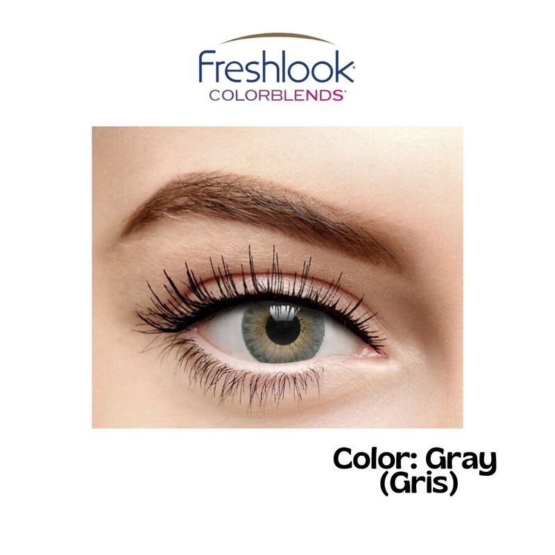 GENERICO - Lentes de Contacto Freshlook Colorblends Color Gray Gris
