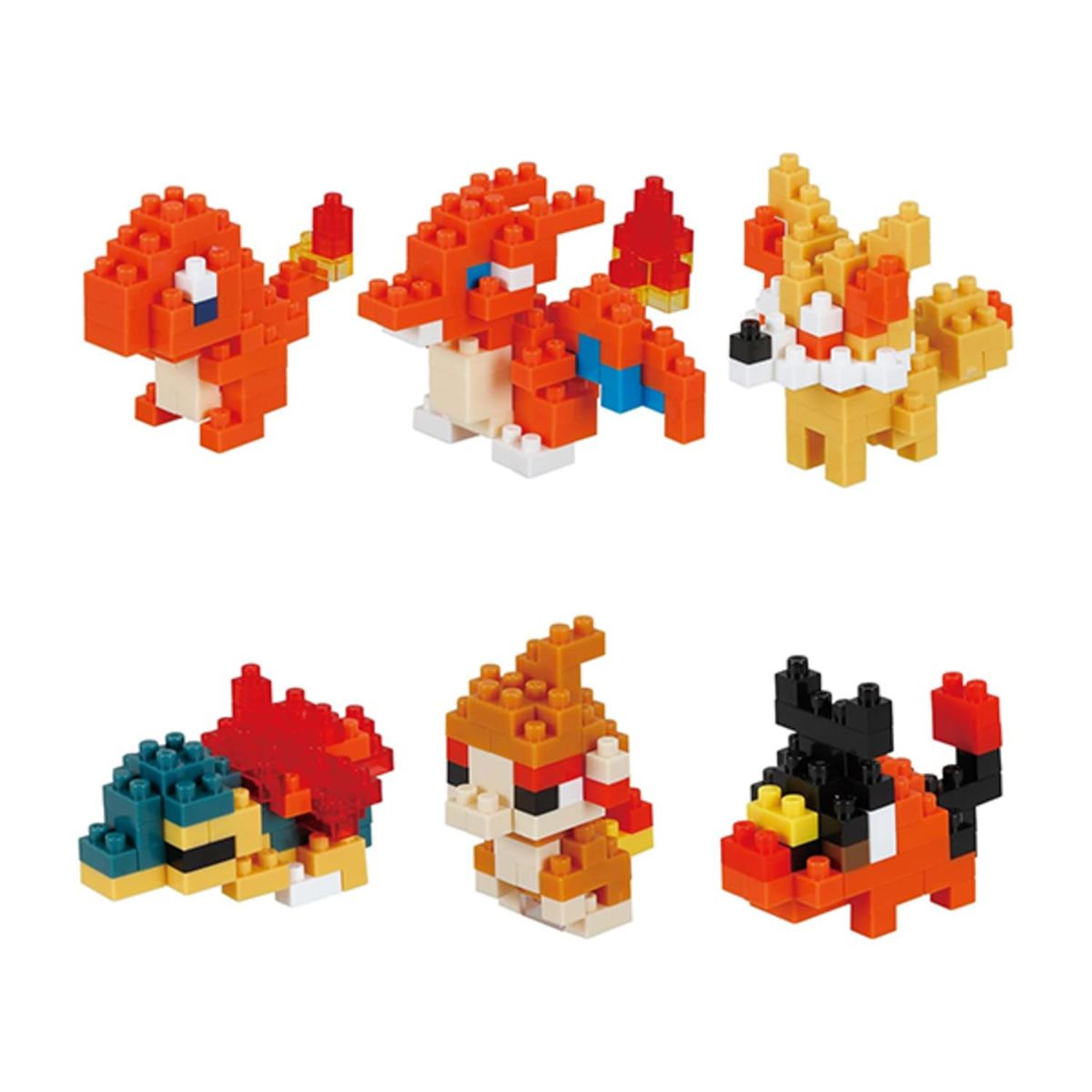 POKEMON - POKEMON NANOBLOCK SET DE 6 FUEGO