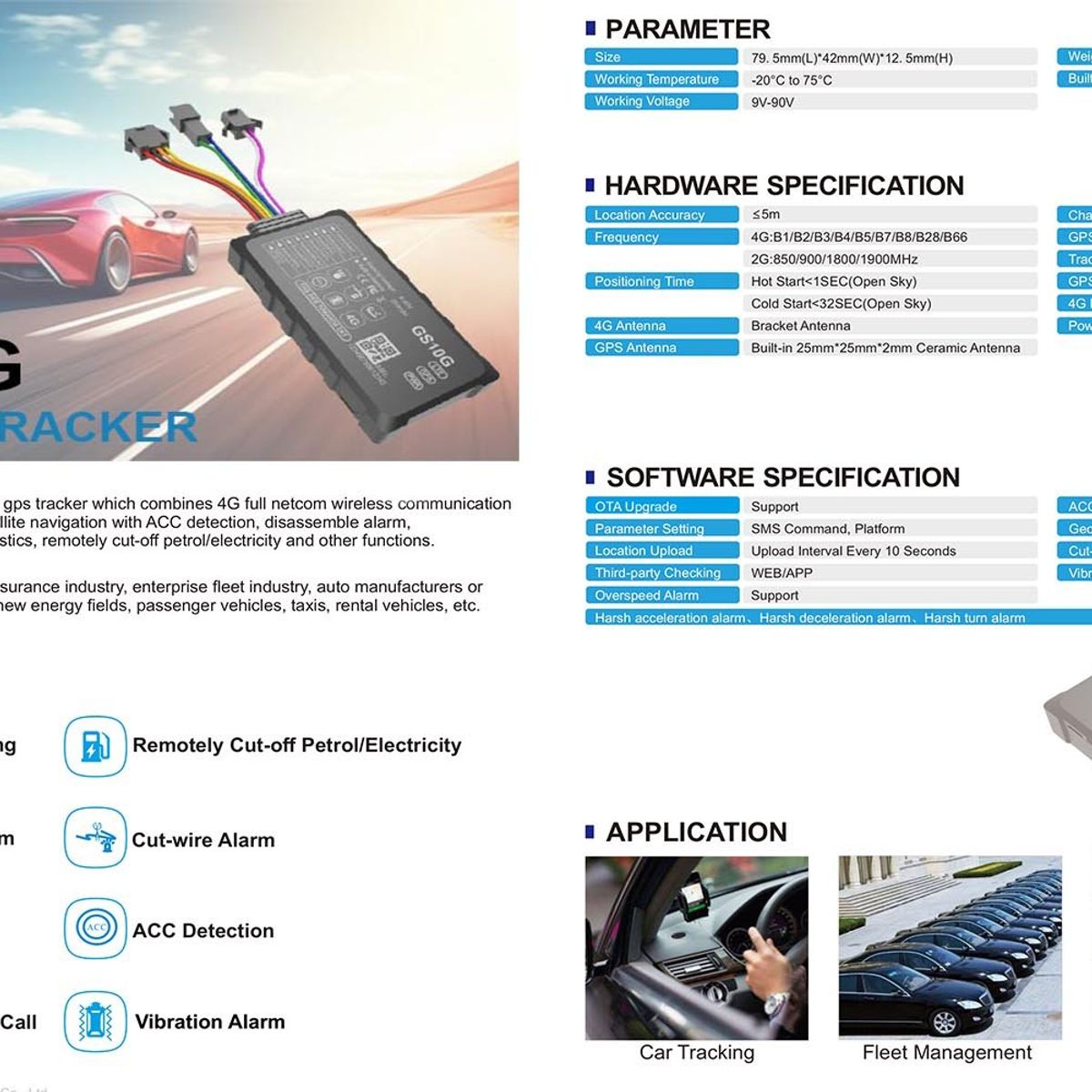 VOLTTAK - GPS Vehicular Volttak GS10G - 4G Apagado de Motor