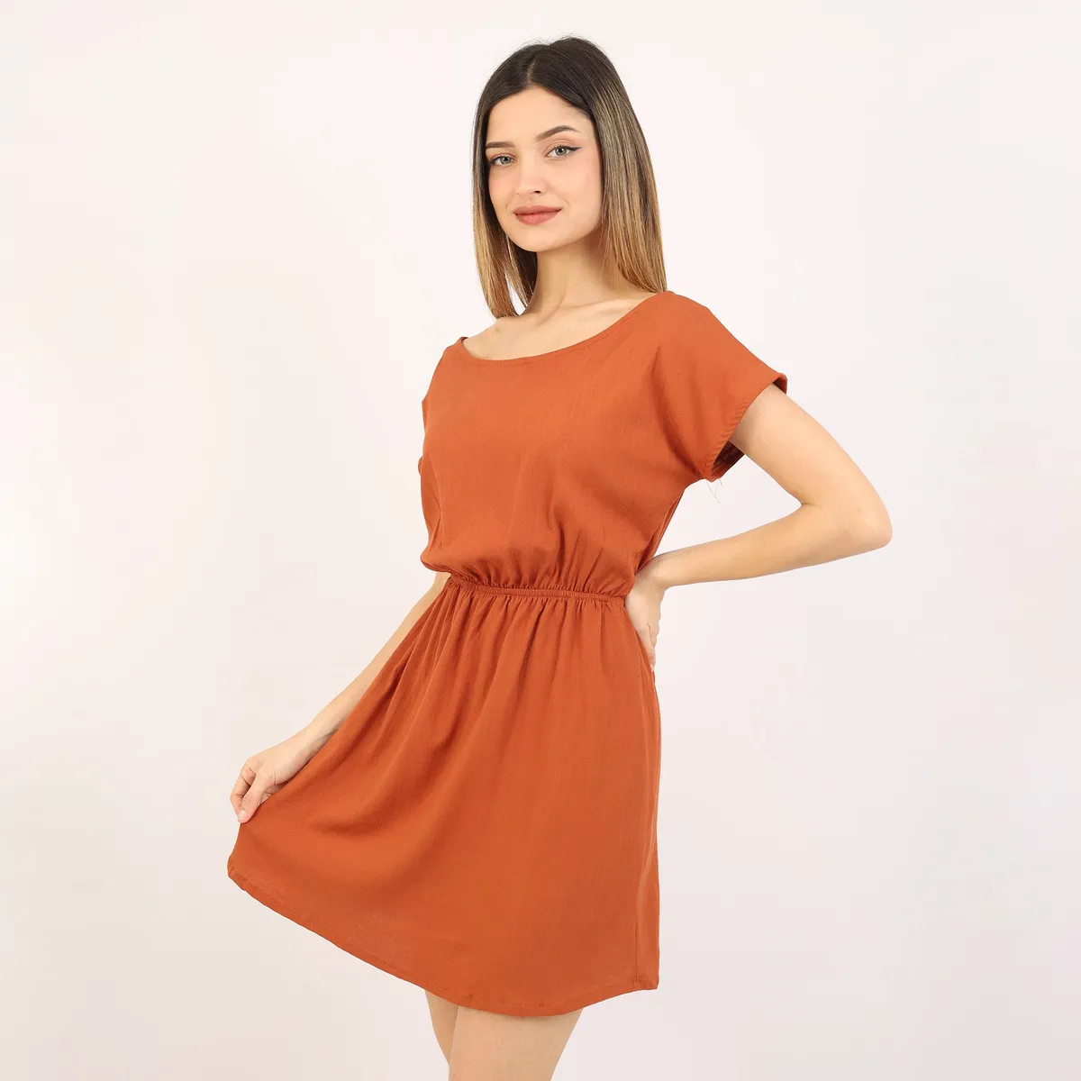 GENERICO - vestido corto mujer algodon