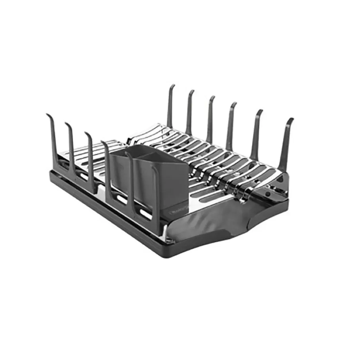 TRAMONTINA - Escurreplatos Plurale Acero CBandeja PVajilla Negro