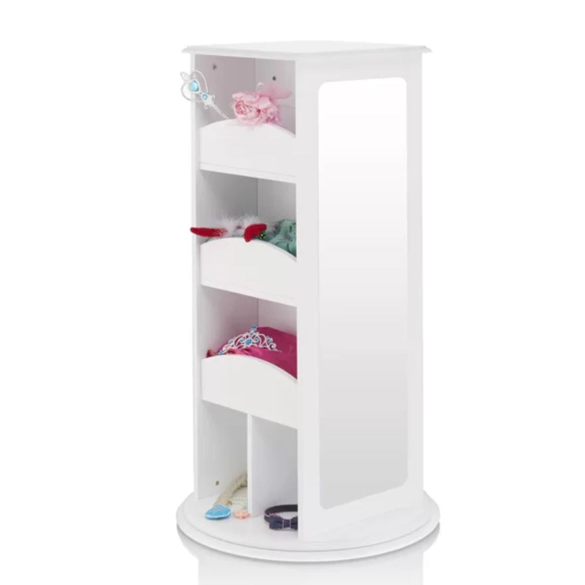 GENERATIONS - Estante Giratorio Infantil con espejo Georgia Blanco Petrox Home
