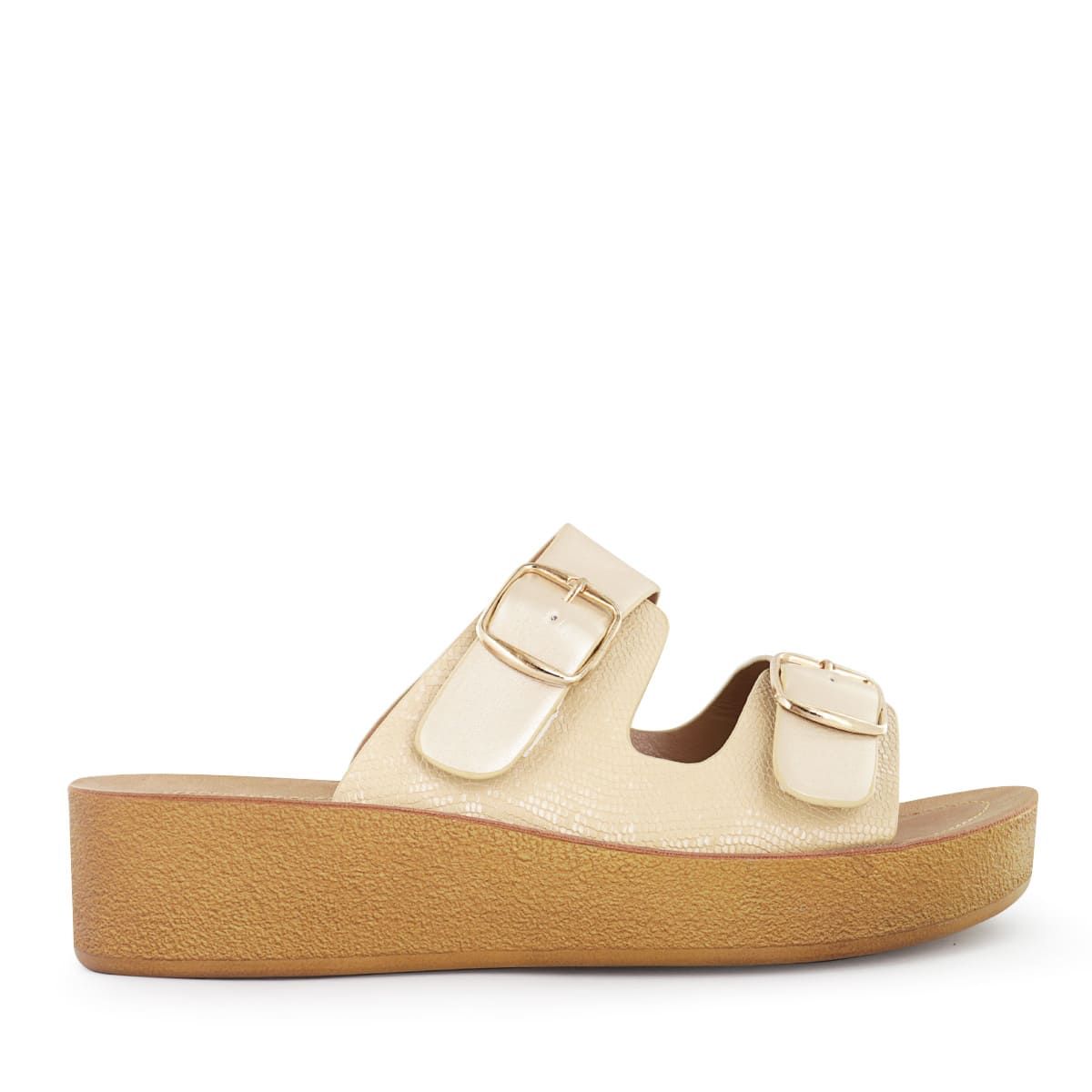 IMPULS - Sandalias con platafoma Mujer Impuls Jesy02 Dorado