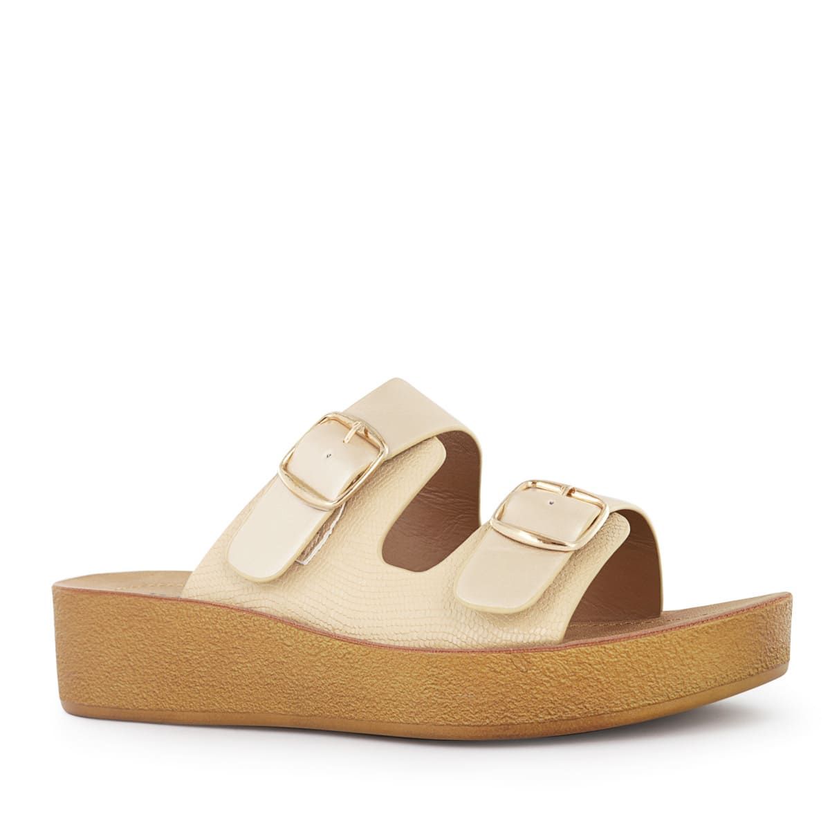 IMPULS - Sandalias con platafoma Mujer Impuls Jesy02 Dorado