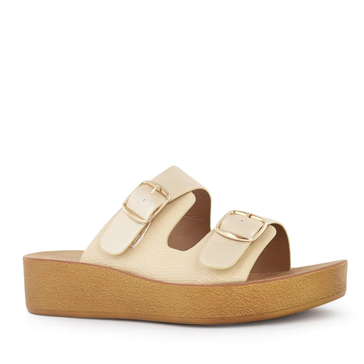 IMPULS - Sandalias con platafoma Mujer Impuls Jesy02 Dorado