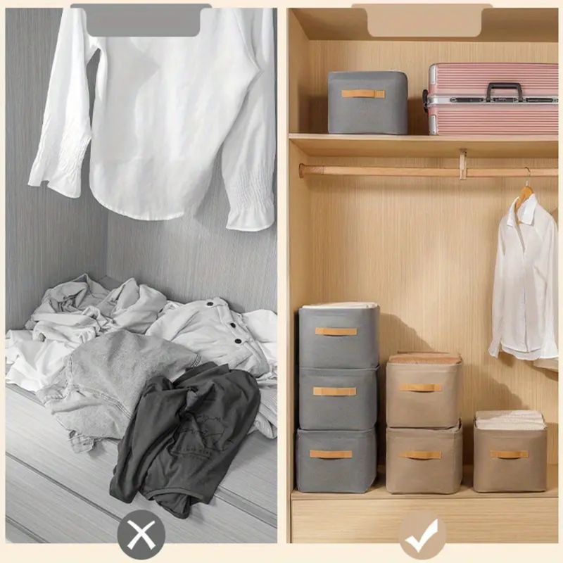 GENERICO - Caja de Almacenamiento X2 Para Armario Pantalón Jeans Camisas 35x25x22