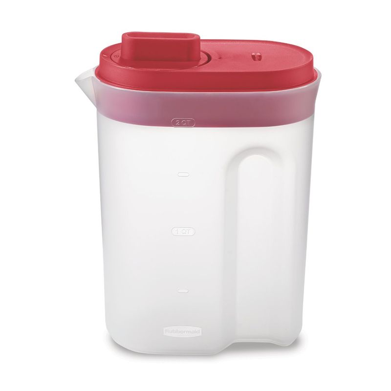 RUBBERMAID - Jarra Rubbermaid 1.9L con Tapa Roja – Libre de BPA 2122589