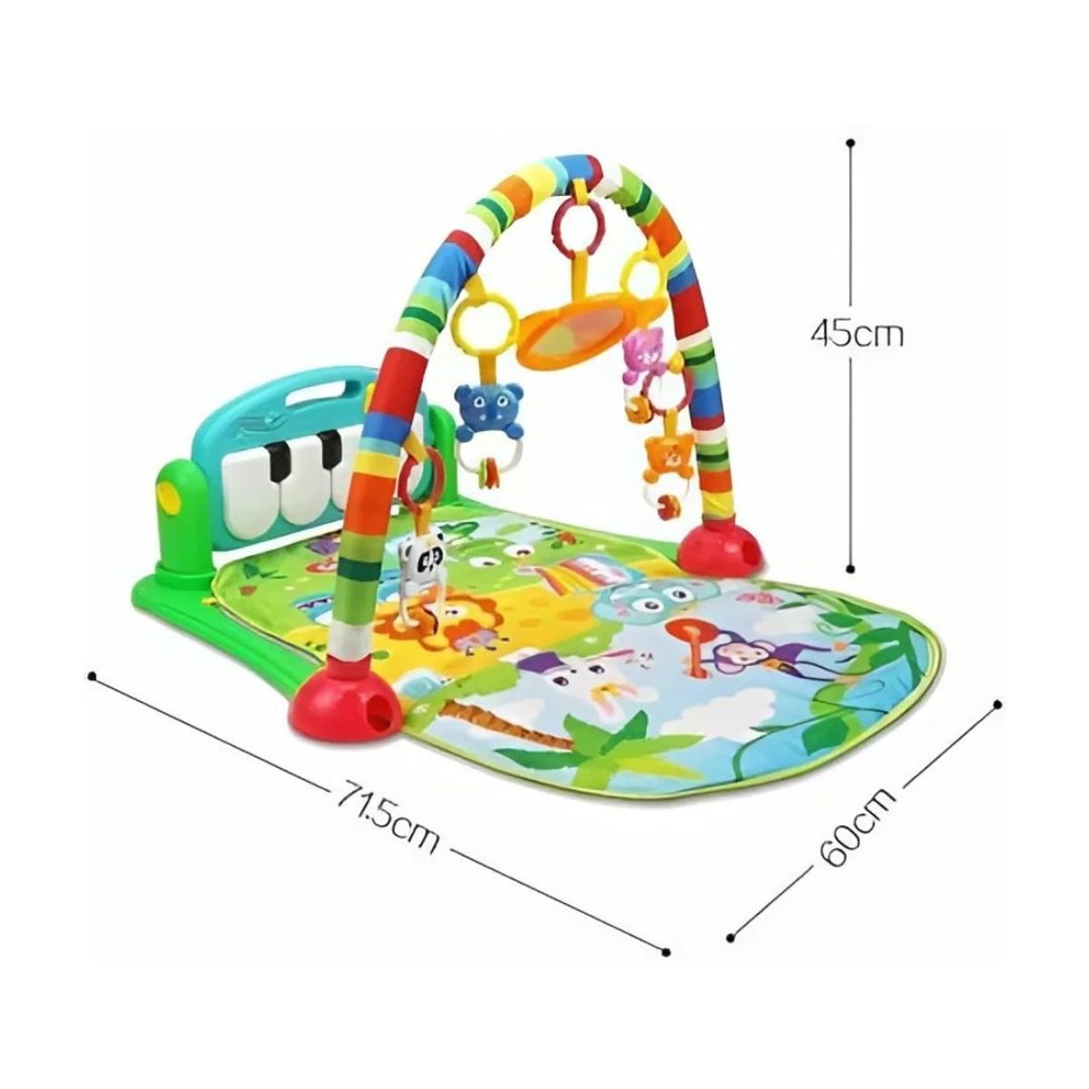 HUANGER - Huanger Gimnasio Multifunción con Piano Pataditas 3 en 1 - Bebé