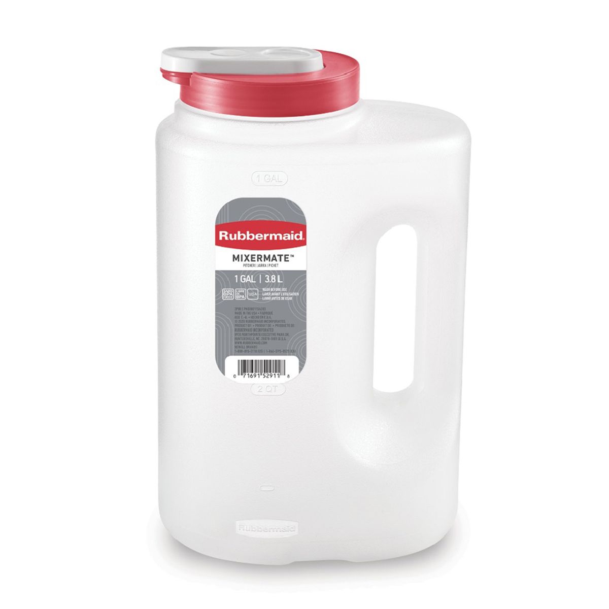 RUBBERMAID - Jarra Rubbermaid Mixermate 3.8L – Resistente a Fugas 2122604
