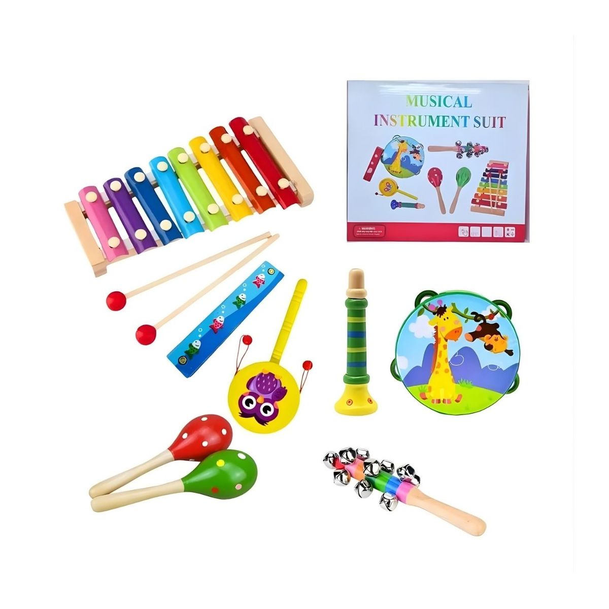 GENERICO - Set de Instrumentos Musicales Coloridos para Niños