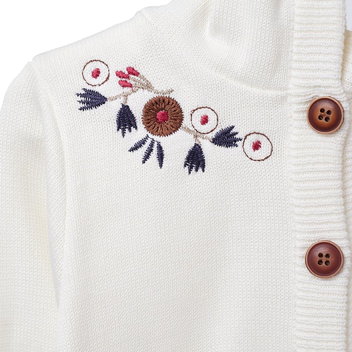 GENERICO - Conjunto para Bebe Niña Capucha Crema