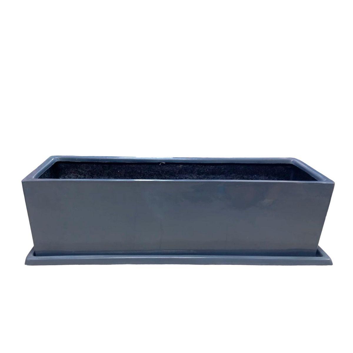 GENERICO - JARDINERA RECTANGULAR GRIS 100X30X30CM