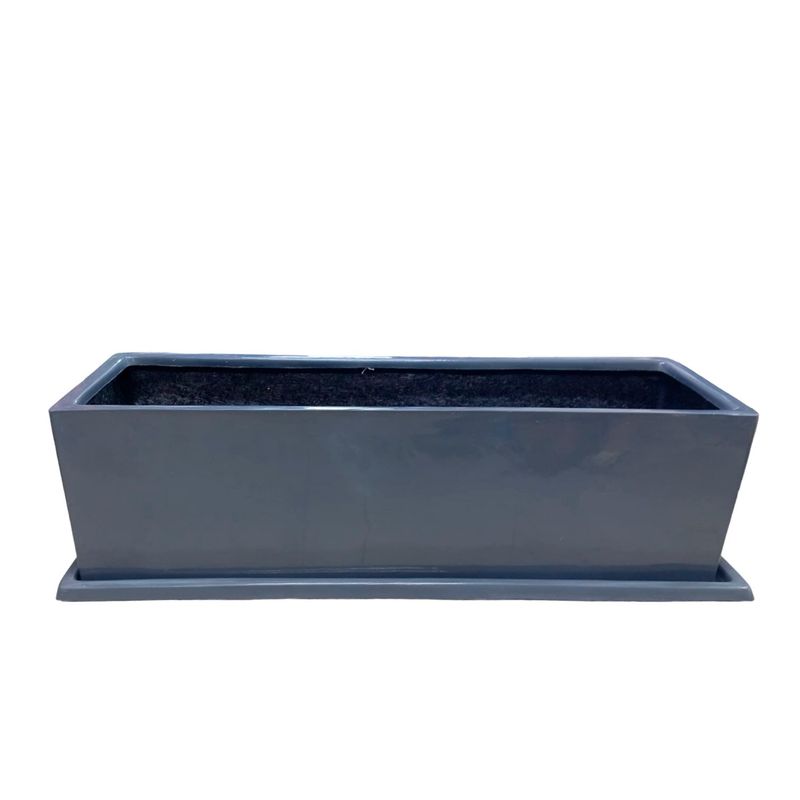 GENERICO - JARDINERA RECTANGULAR GRIS 100X30X30CM