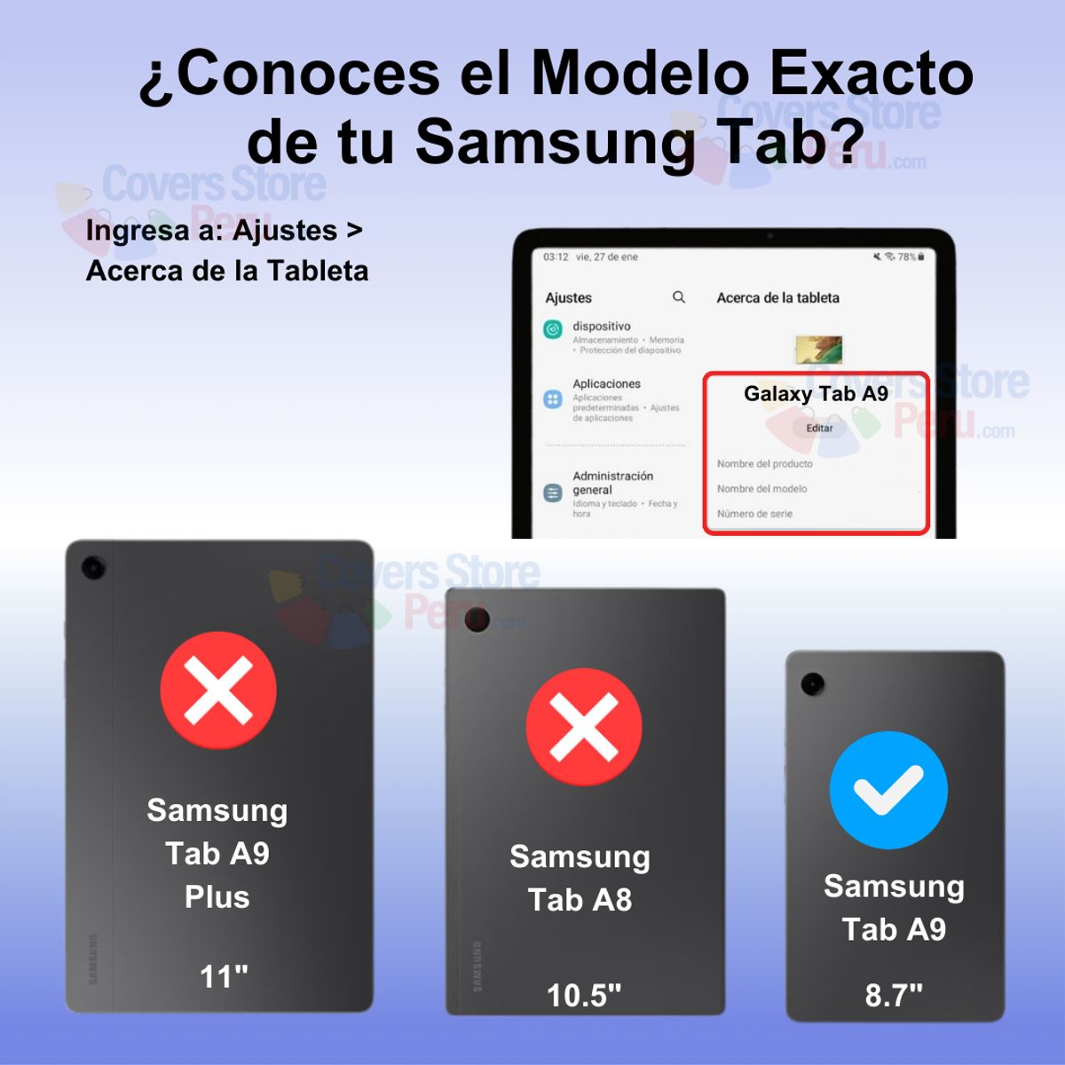 GENERICO - Funda para Samsung Tab A9 Magnética 360° + portalápiz Rosa Antishock