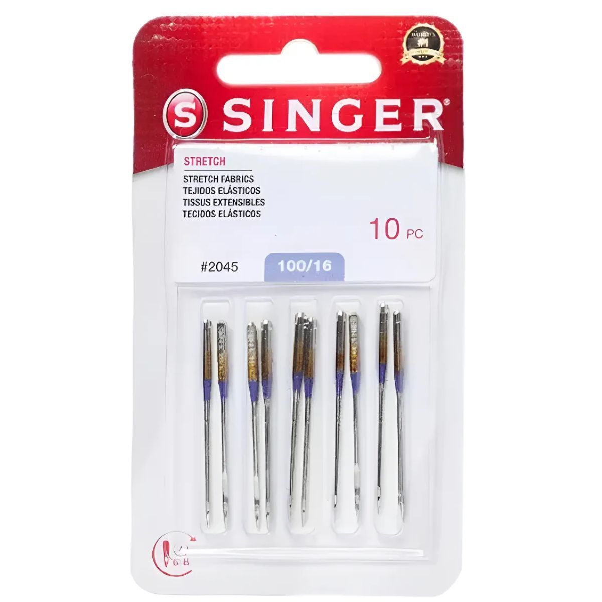 SINGER - Aguja Singer Nro 16 Para Maquinas Coser Domesticas Janome