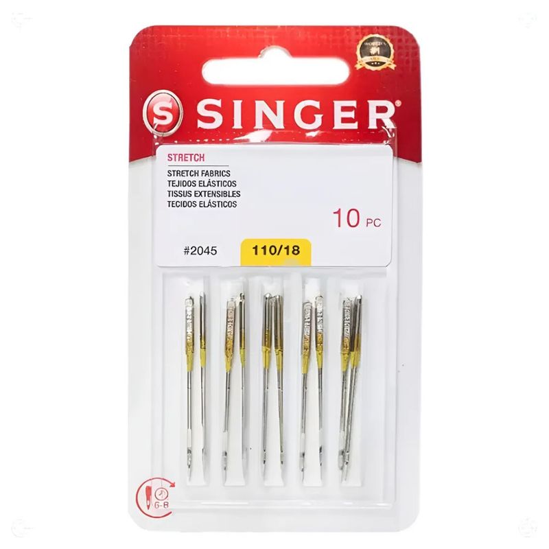 SINGER - Aguja Singer Nro 18 para Maquinas Coser Domesticas Familiar