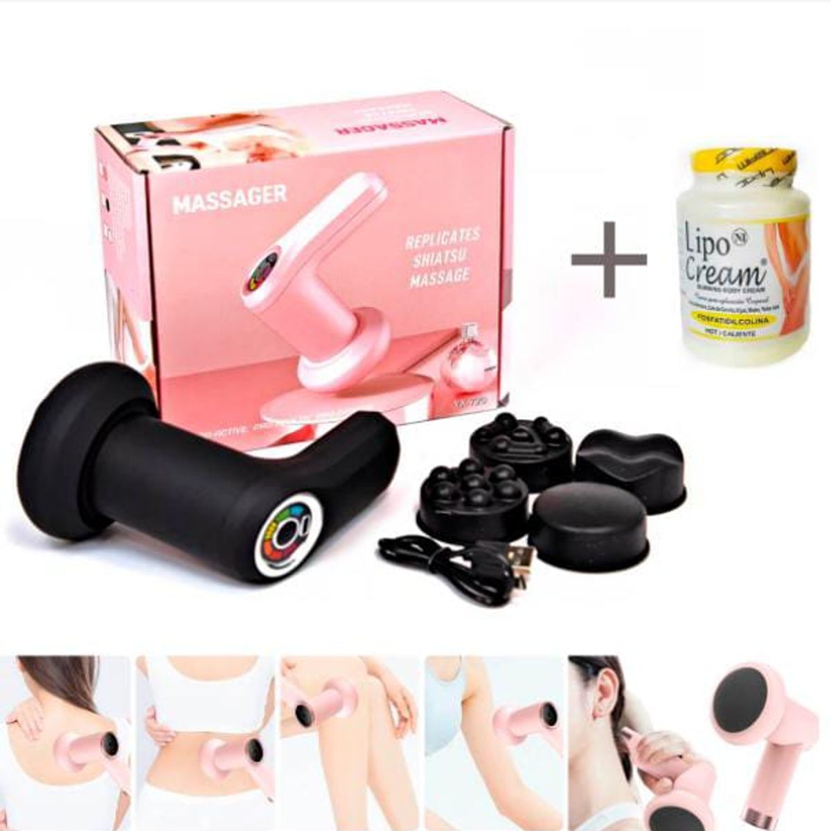 GENERICO - Pistola Masajeador reductor anticelilitis inalambrico