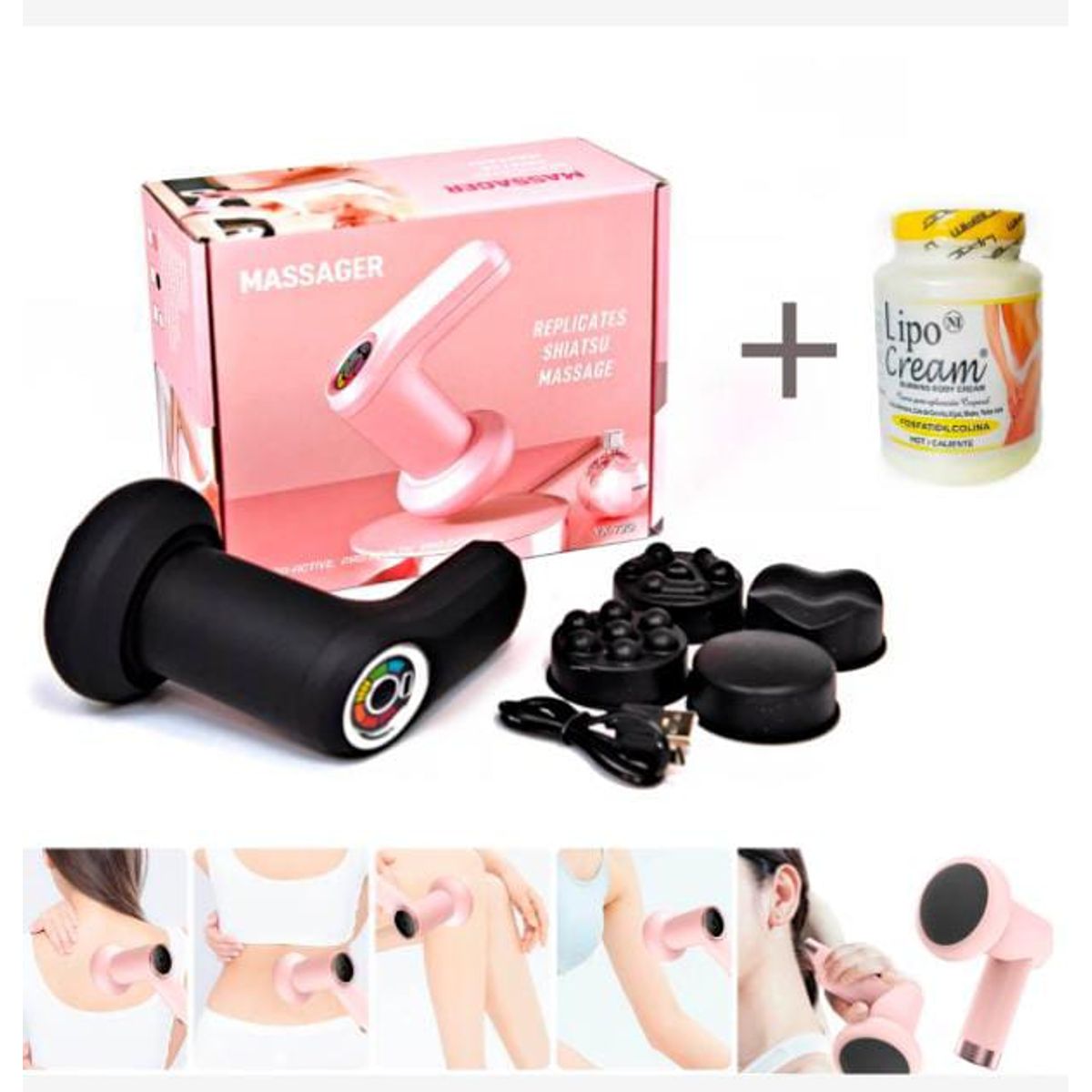 GENERICO - Pistola Masajeador reductor anticelilitis inalambrico