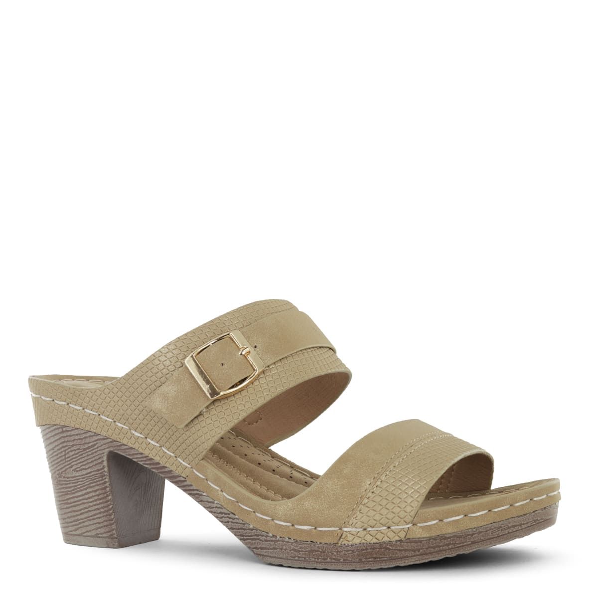 IMPULS - Sandalias Con Taco Mujer Impuls Saida01 Camel
