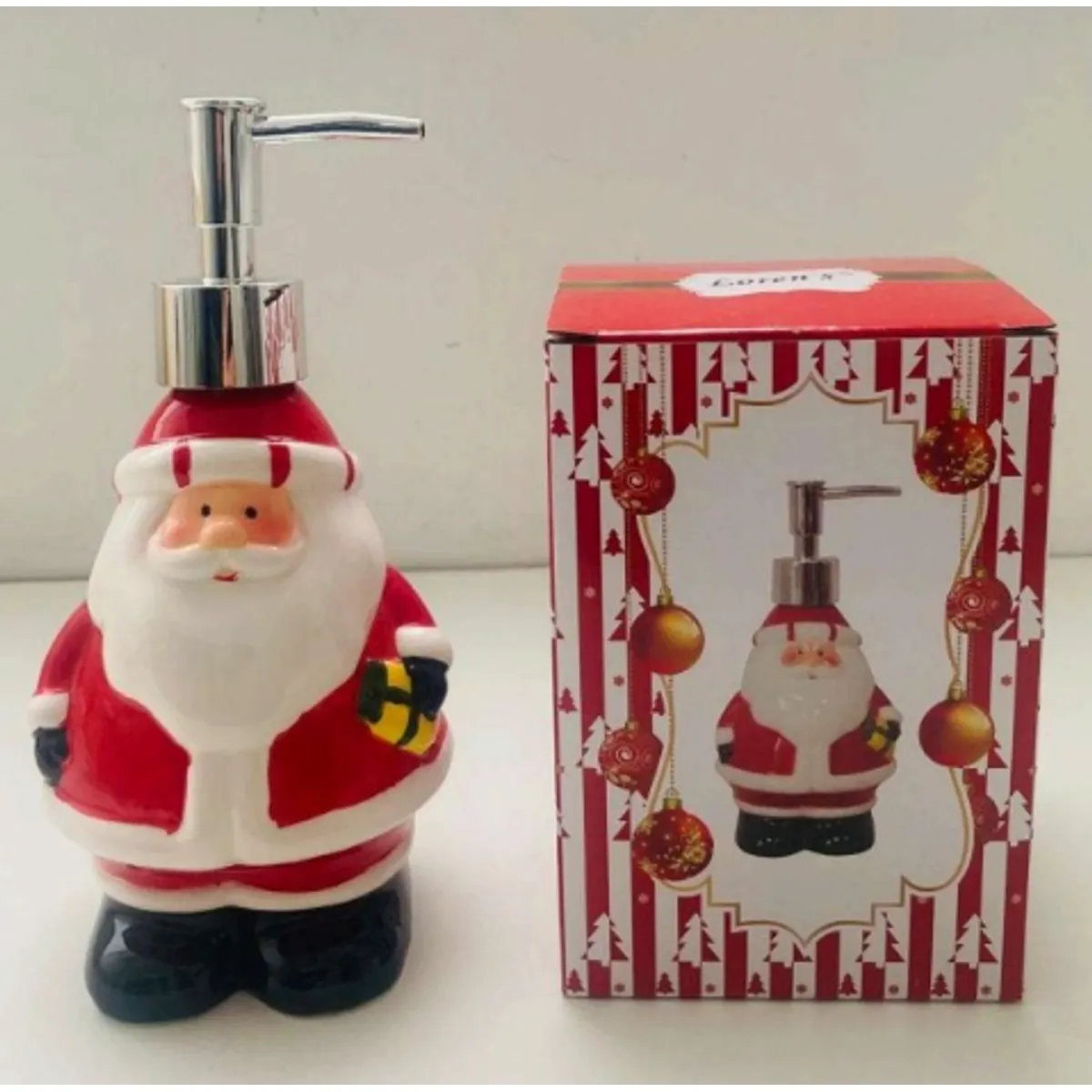 GENERICO - Dispensador de Jabón Navideño diseño de Papa Noel