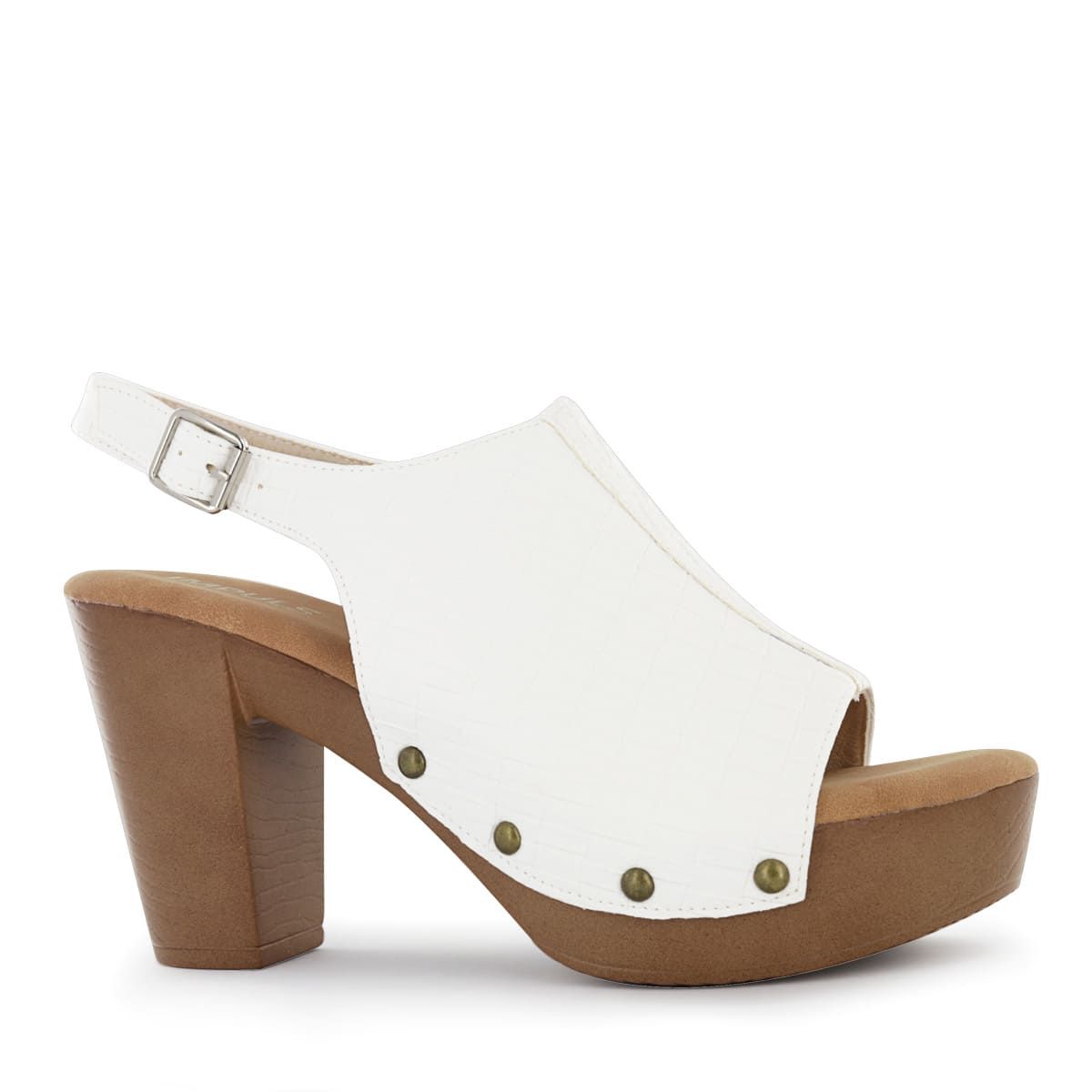 IMPULS - Sandalias con Taco Mujer Impuls Abi03 Blanco