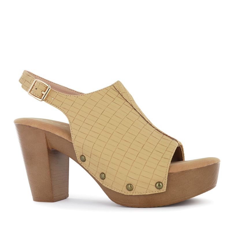 IMPULS - Sandalias con Taco Mujer Impuls Abi03 Nude