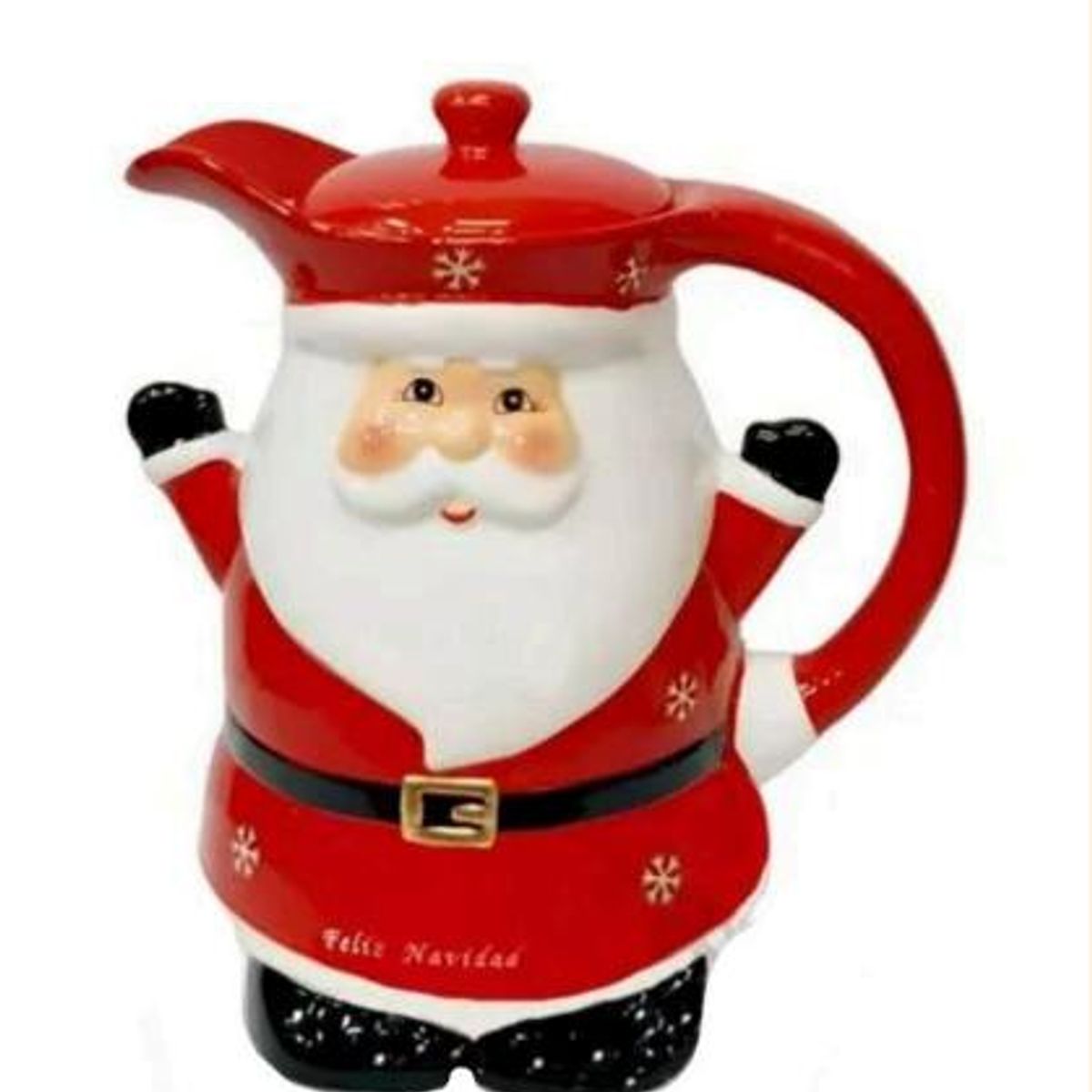 GENERICO - Jarra Navideña Ideal para Bebidas Calientes de Papa Noel