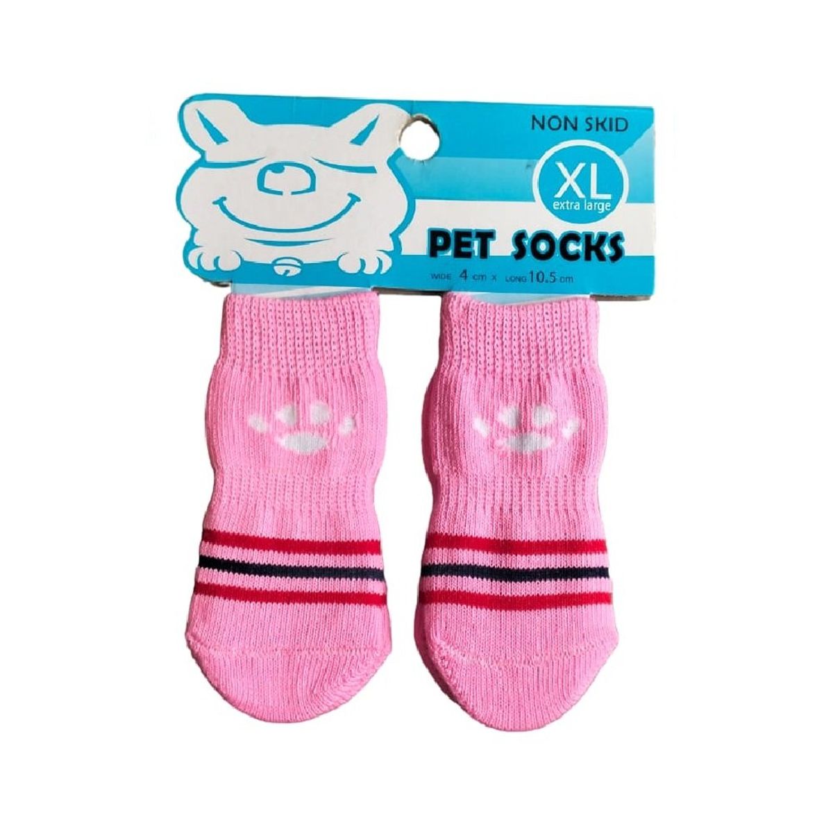 GENERICO - Pack x 1 Set de medias antideslizantes rayas talla XL