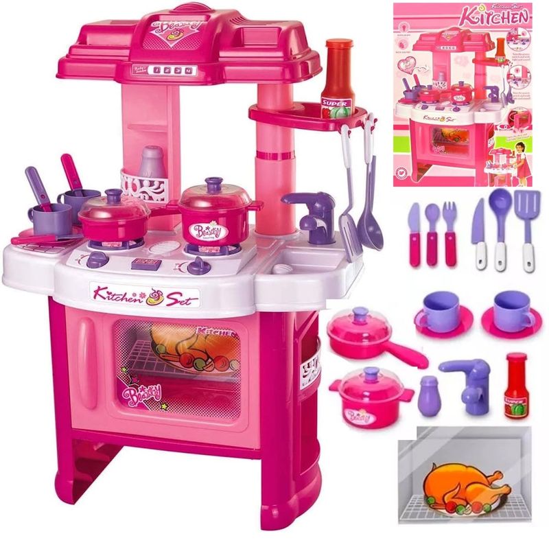 GENERICO - Juego de cocina de 24 pulgadas luces y sonido