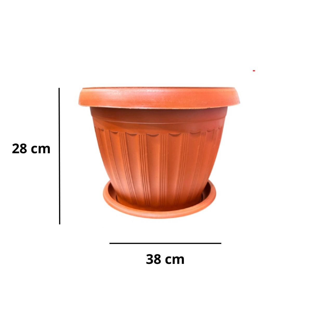 GENERICO - MACETERO TERRACOTA 38CM X 28CM