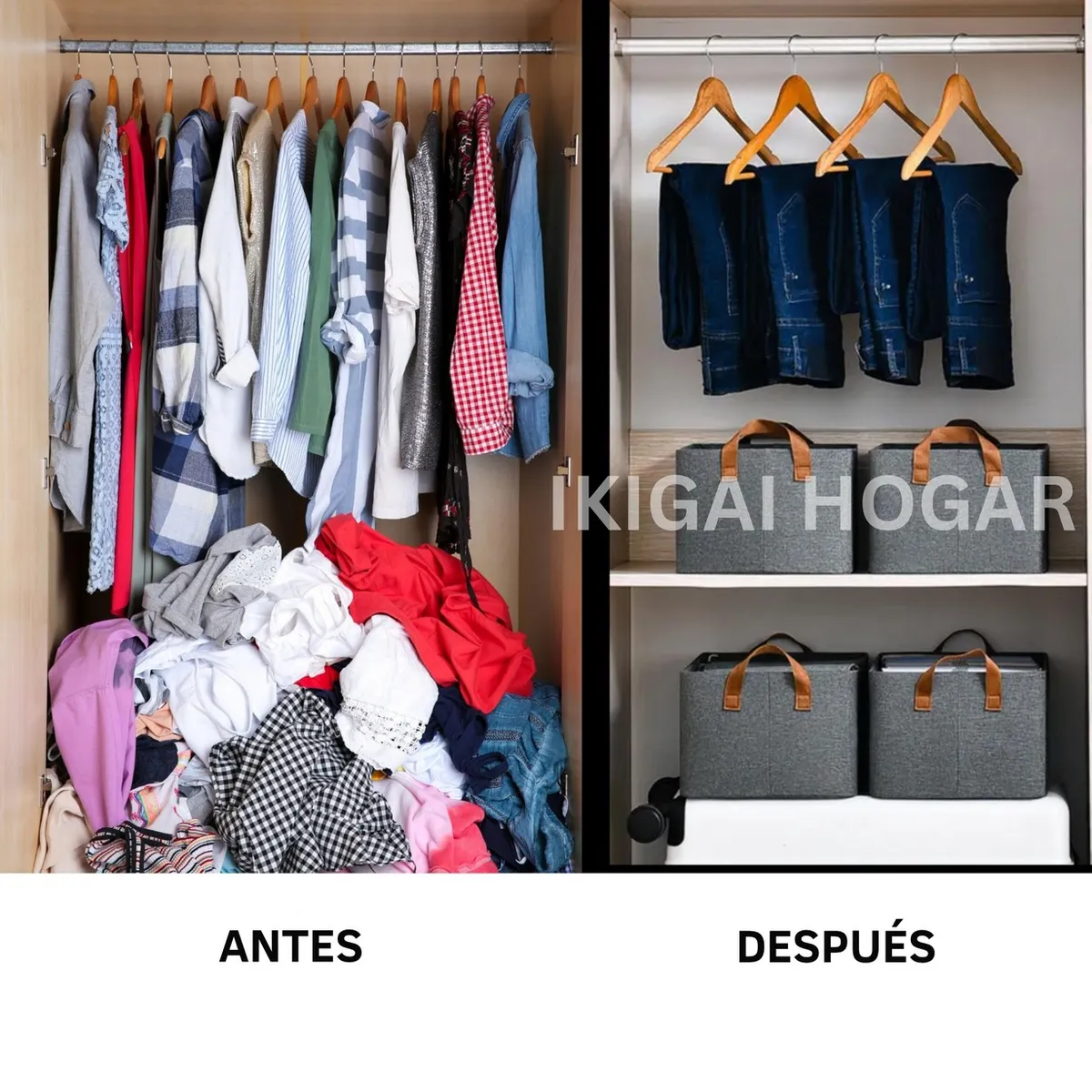 GENERICO - Pack x 4 Organizadores Plegables De Ropa