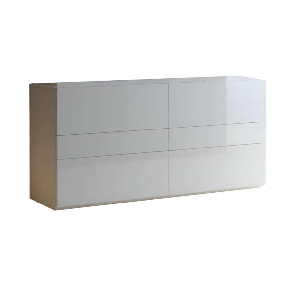 HOGAR & SPACIOS - HYS COMODA 4 CAJONES VICENT BLANCO