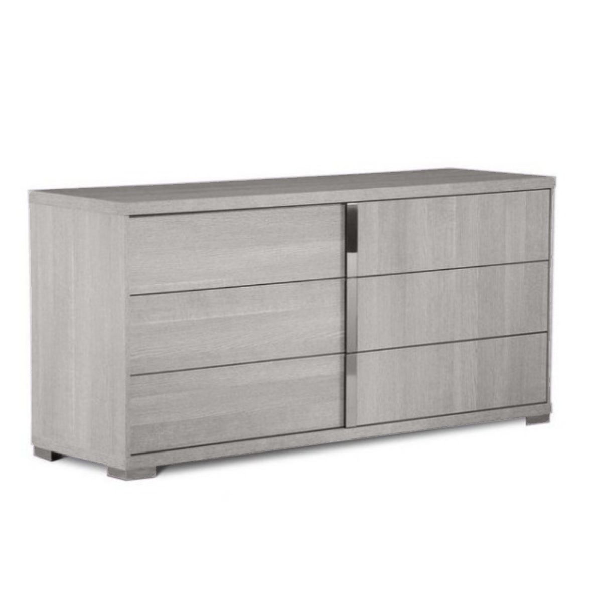 HOGAR & SPACIOS - HYS COMODA 6 CAJONES IZATTI GRIS CLARO