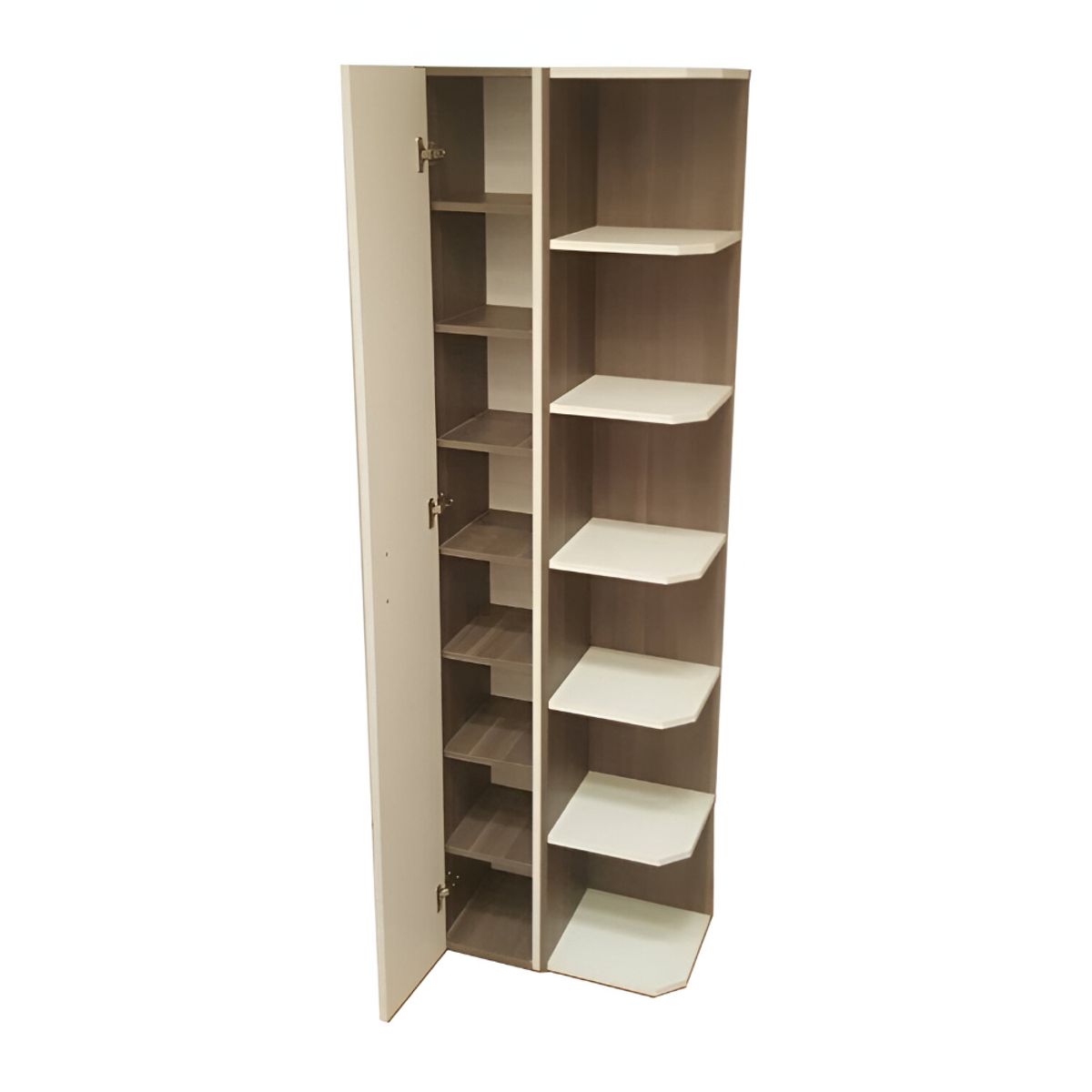 HOGAR & SPACIOS - HYS ZAPATERA MORGAN 14 ZAPATOS BLANCO