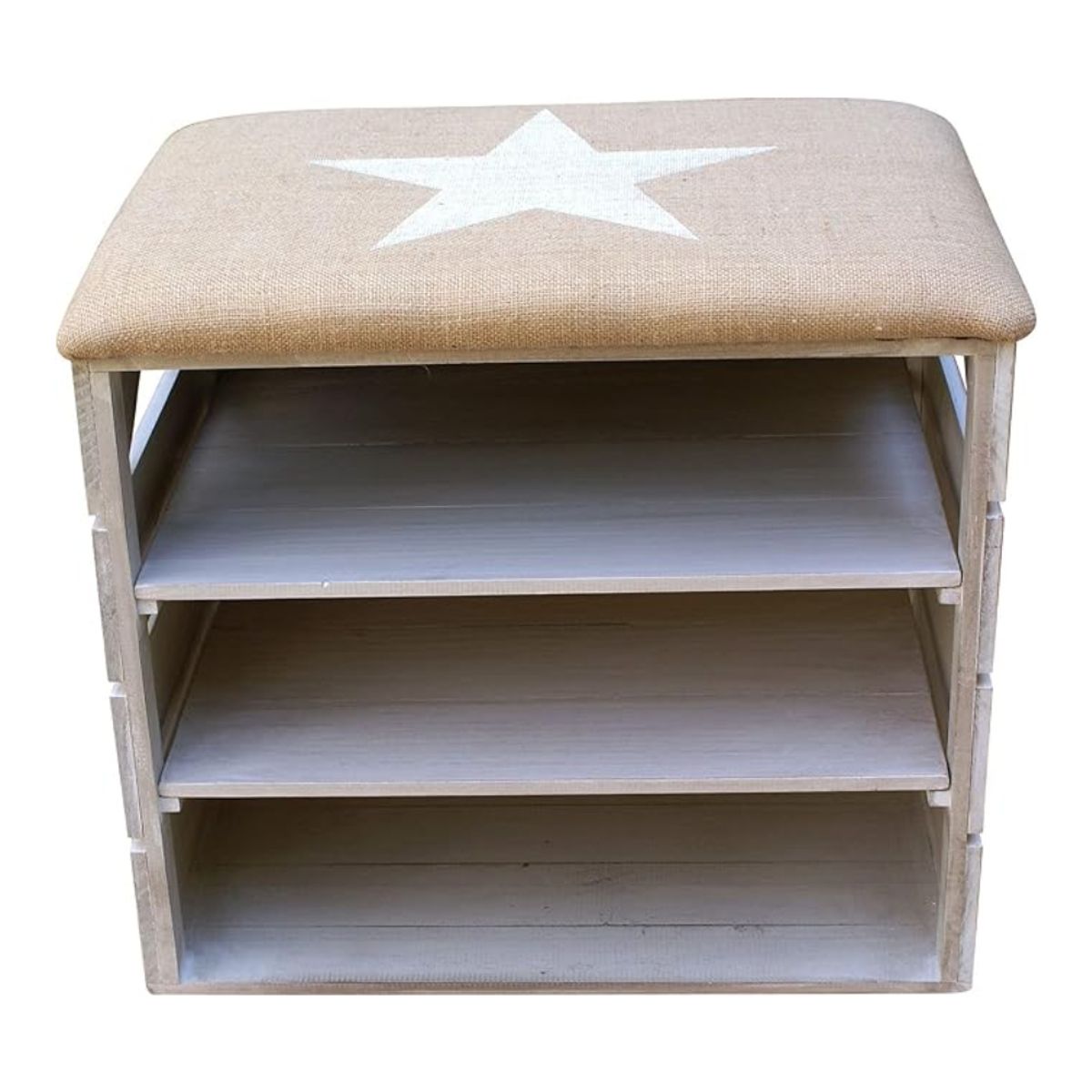 HOGAR & SPACIOS - HYS ZAPATERA BILLY 6 ZAPATOS GRIS CLARO