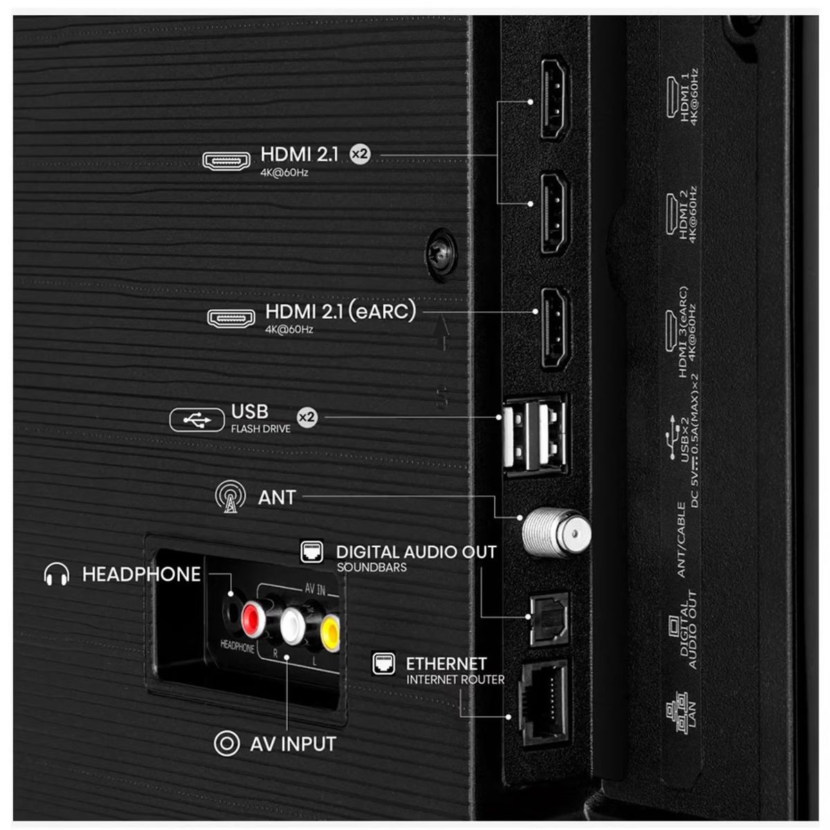 HISENSE - Televisor Hisense 50 UHD 4K Smart Tv 50A6N 2024 +Rack